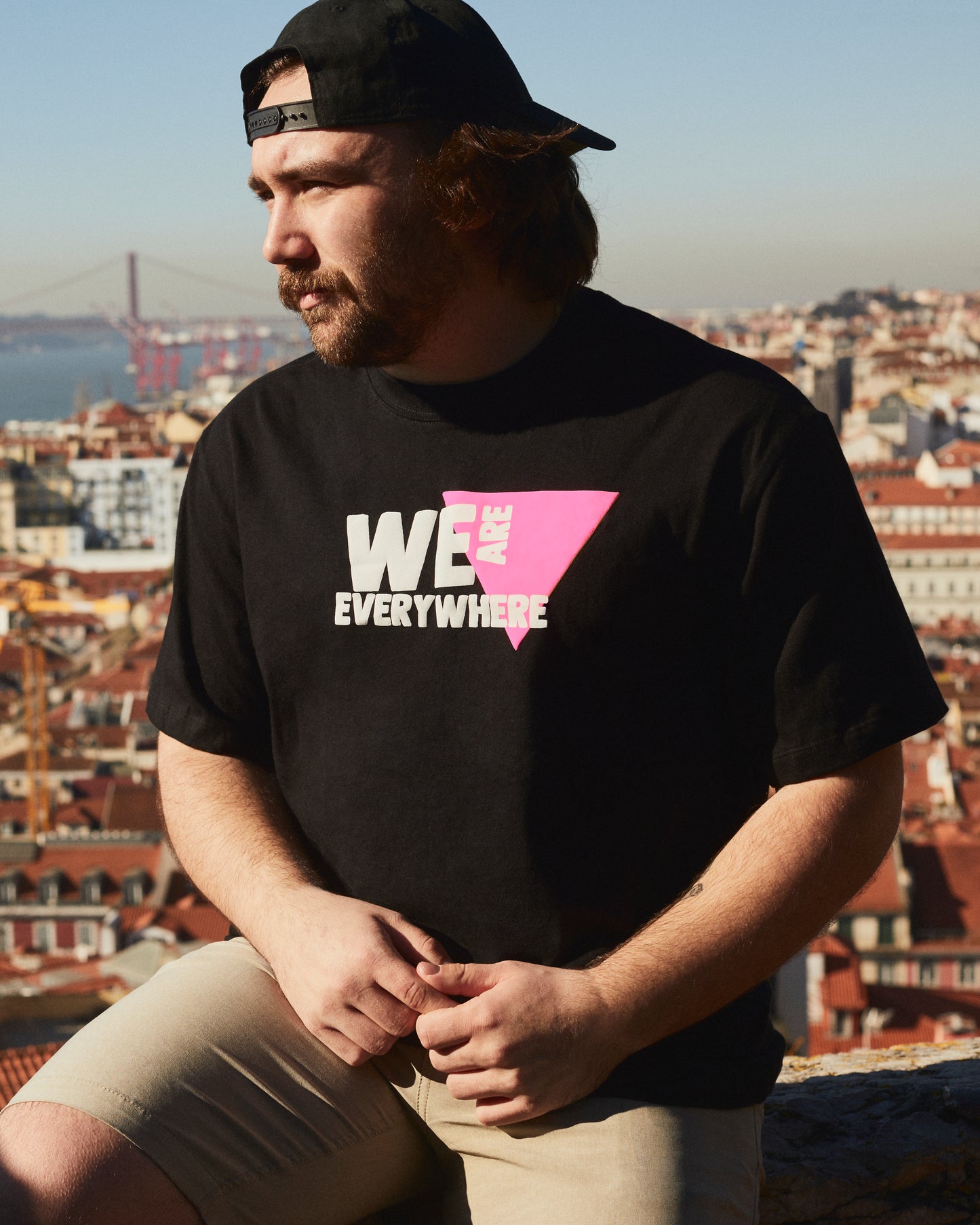 We Are Everywhere Black 100% Organic Cotton Classic Fit Tee