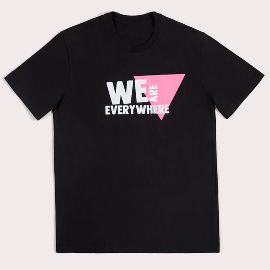 We Are Everywhere Black 100% Organic Cotton Classic Fit Tee