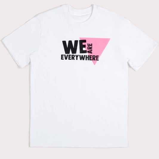 We Are Everywhere White 100% Organic Cotton Classic Fit Tee