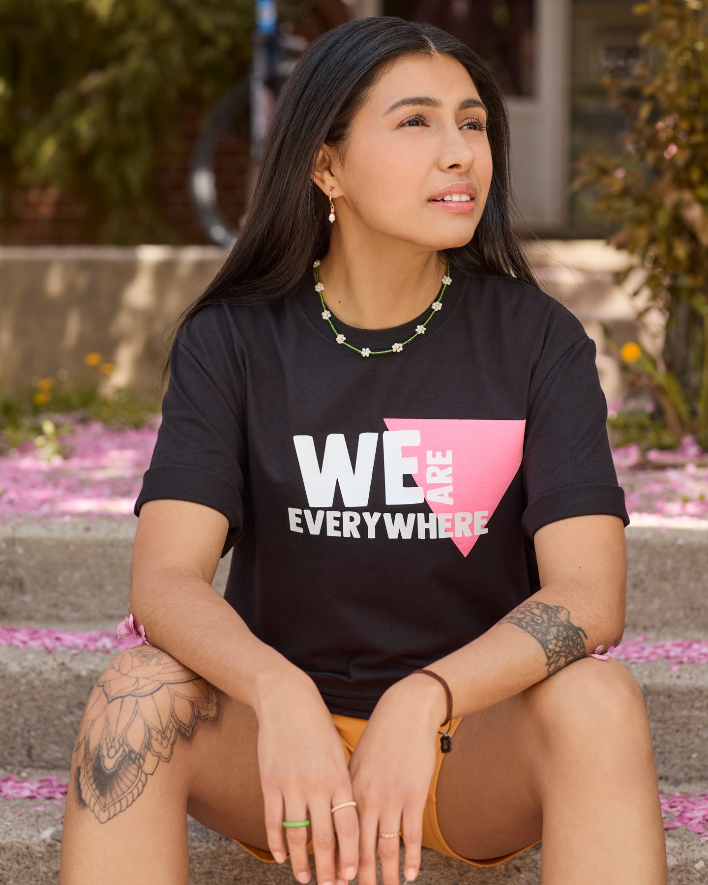 We Are Everywhere Black 100% Organic Cotton Classic Fit Tee